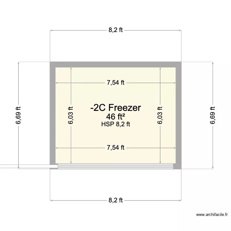 LB Meat. Floor plan with 