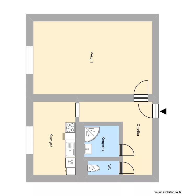 Matuškova 1056 byt 8. Floor plan with 10 Rooms and 176 m² Matuškova 1056 byt 8. Floor plan with 10 Rooms and 176 m²