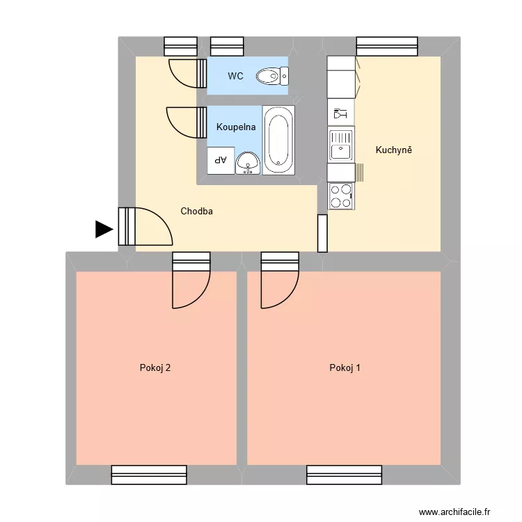 Sadov&aacute; 146, byt 7. Floor plan with 11  and 178 m²