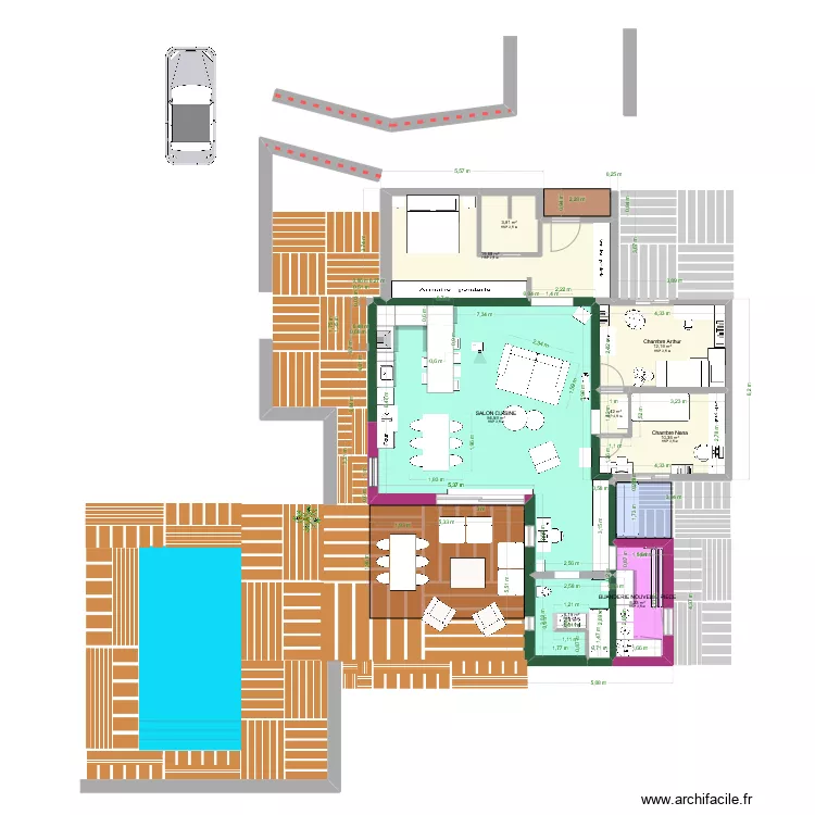 SALON CUISINE MA MAISON 1. Floor plan with SALON CUISINE MA MAISON 1. Floor plan with