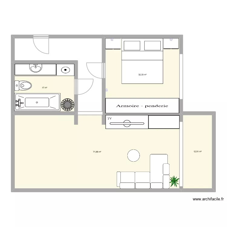 ma maison. Floor plan with 4 and 134 m² ma maison. Floor plan with 4 and 134 m²