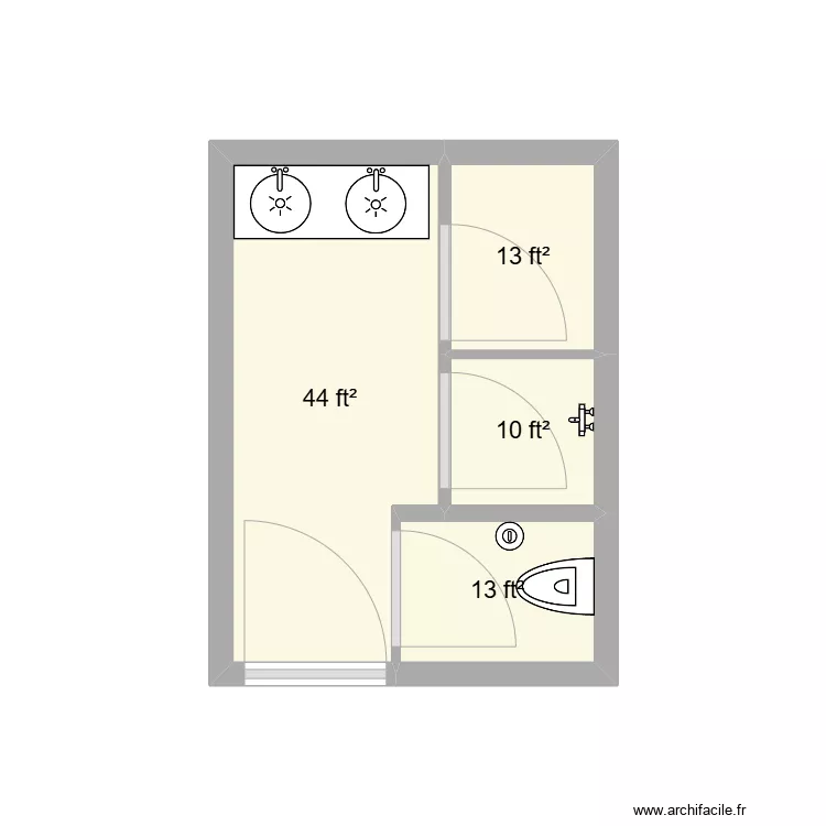 washroom. Floor plan with 