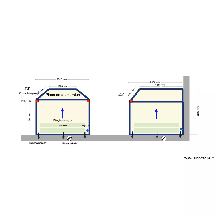 Rui Marques. Floor plan with 4 Rooms and 10 m²