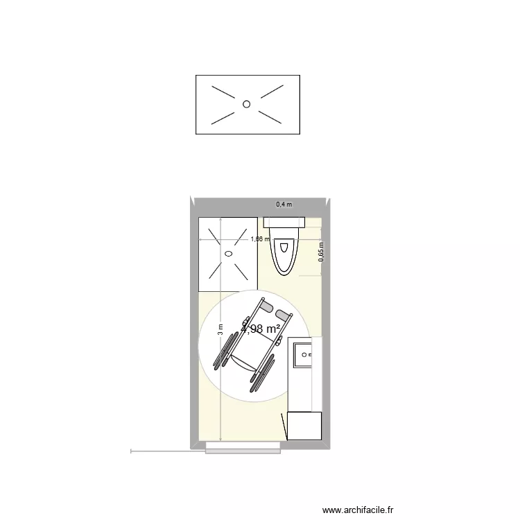 תכנית ח.אמבטיה סבתא 11.7.26. Floor plan with 1 and 5 m² תכנית ח.אמבטיה סבתא 11.7.26. Floor plan with 1 and 5 m²