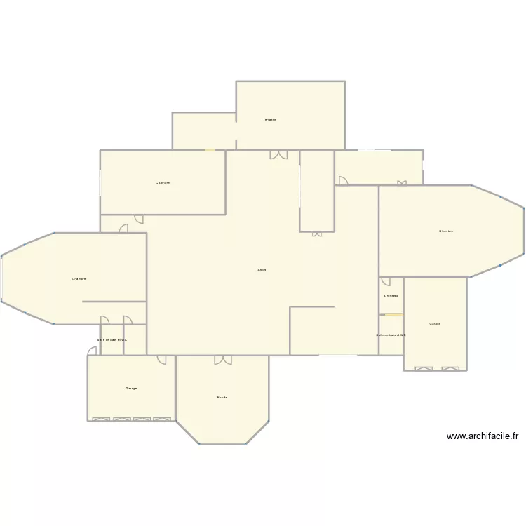 projet anglais. Floor plan with 17  and 38229 m²