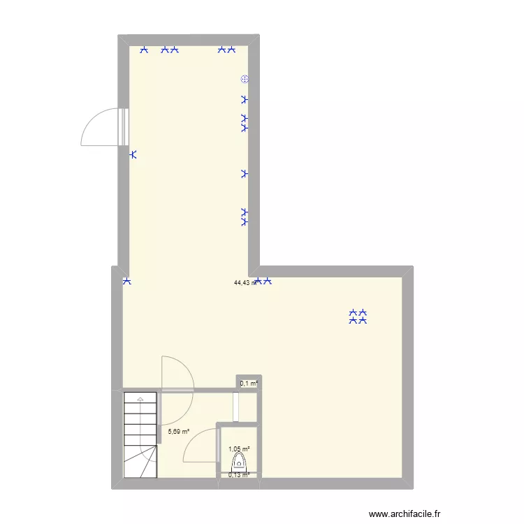 Apeldoorn beneden met bijkeuken 240V. Floor plan with 