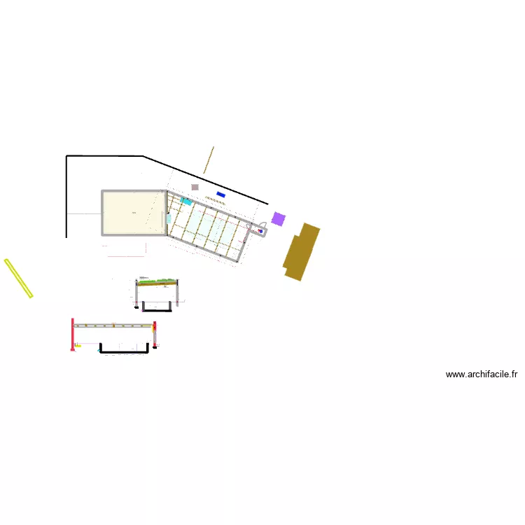 piscine 2025 v80. Floor plan with piscine 2025 v80. Floor plan with