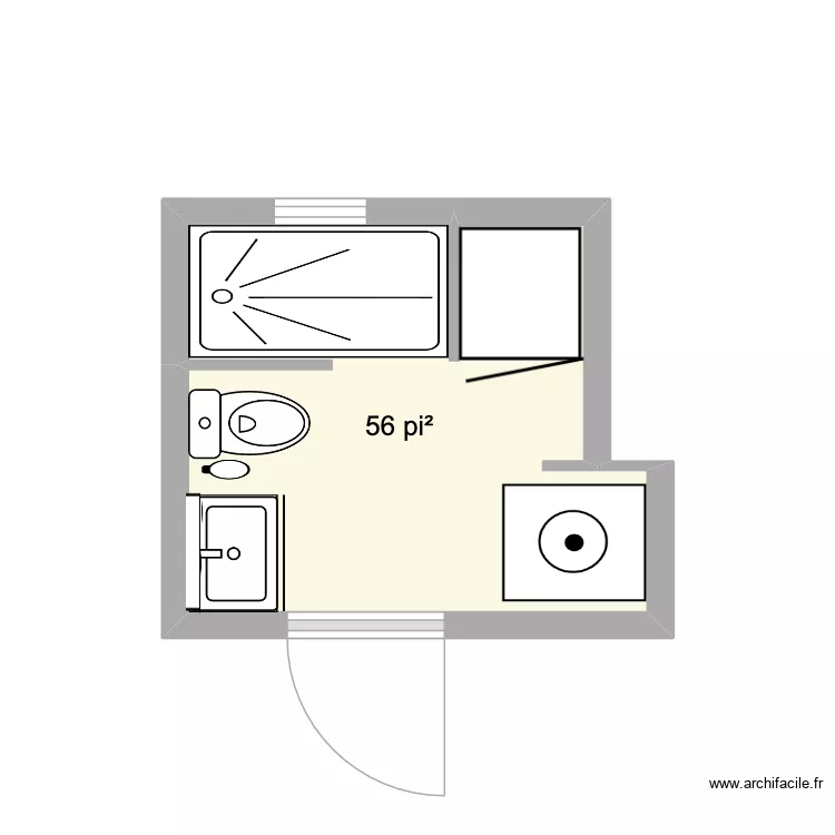 Bath#2 enlarge. Floor plan with 