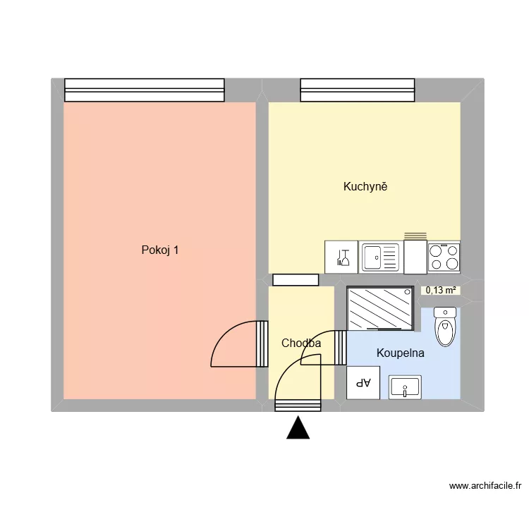 Anensk&aacute; 225, byt 11. Floor plan with 9  and 156 m²