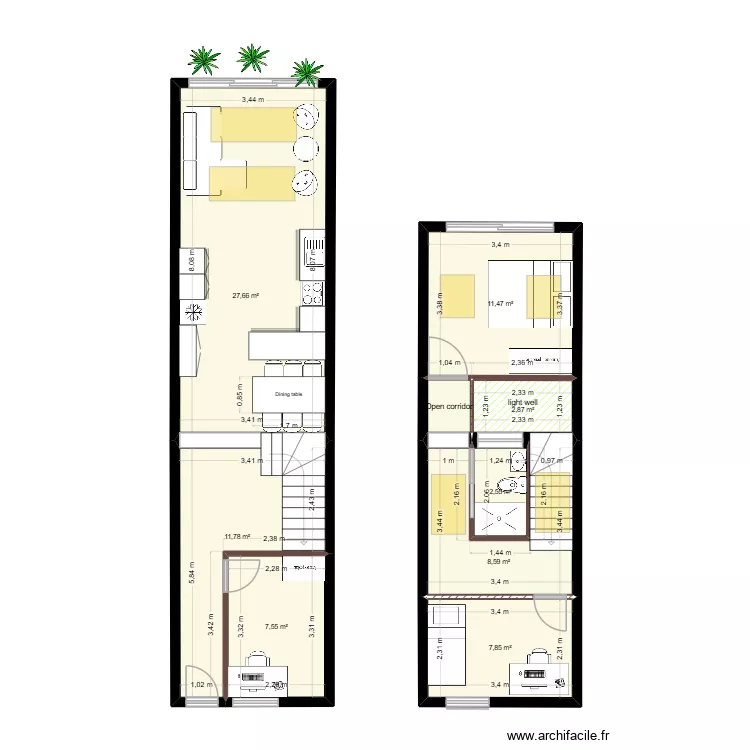 3 Ring Terrace A.5_Virg. Floor plan with 9 rooms and 80 m²