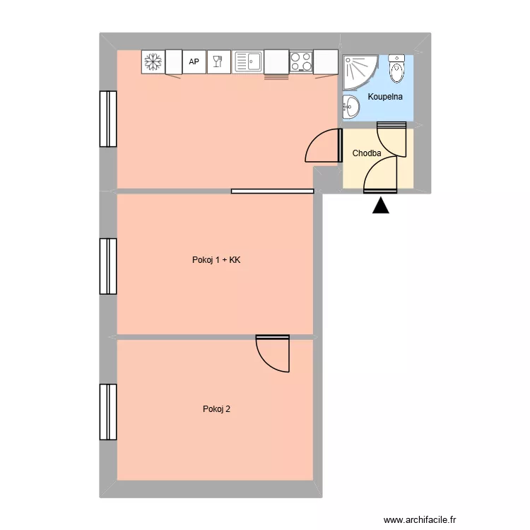 Jana &Scaron;vermy 37, byt 16. Floor plan with 11  and 178 m²