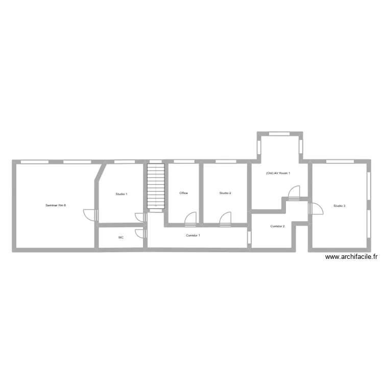 Factory 1st Floor. Floor plan with 9  and 136 m²
