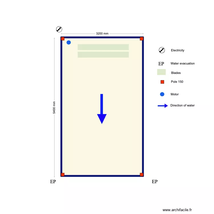 Lindfords ME. Floor plan with 1 Room and 16 m² Lindfords ME. Floor plan with 1 Room and 16 m²