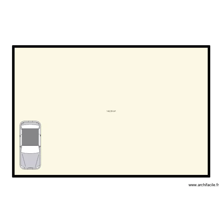 bungalow house. Floor plan with 1 Room and 143 m² bungalow house. Floor plan with 1 Room and 143 m²