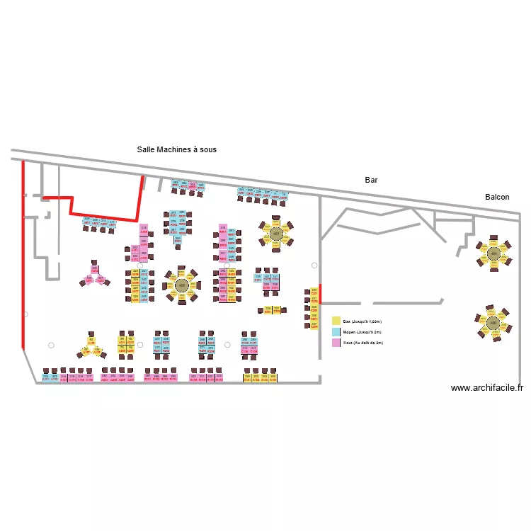 Plan 15.04 couleur. Floor plan with 2  and 32 m²