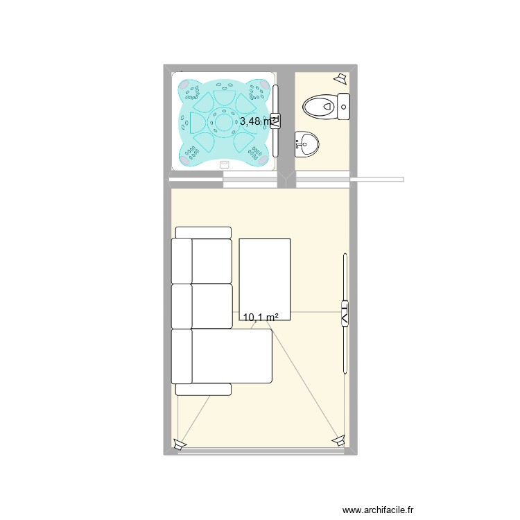 Garage. Floor plan with 0 room and 0 m2