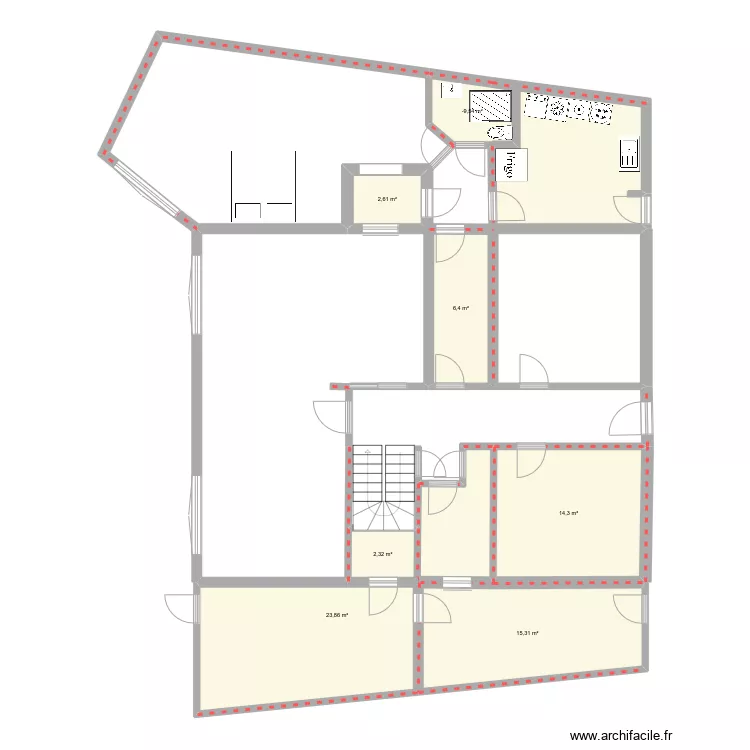 Extension. Floor plan with Extension. Floor plan with