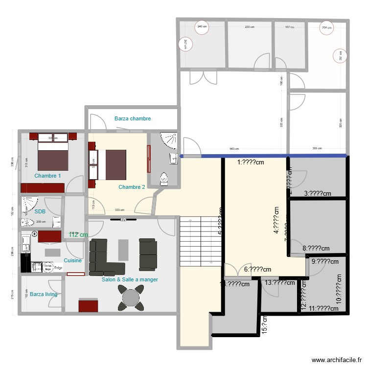 Appartement III bis. Floor plan with 0 room and 0 m2