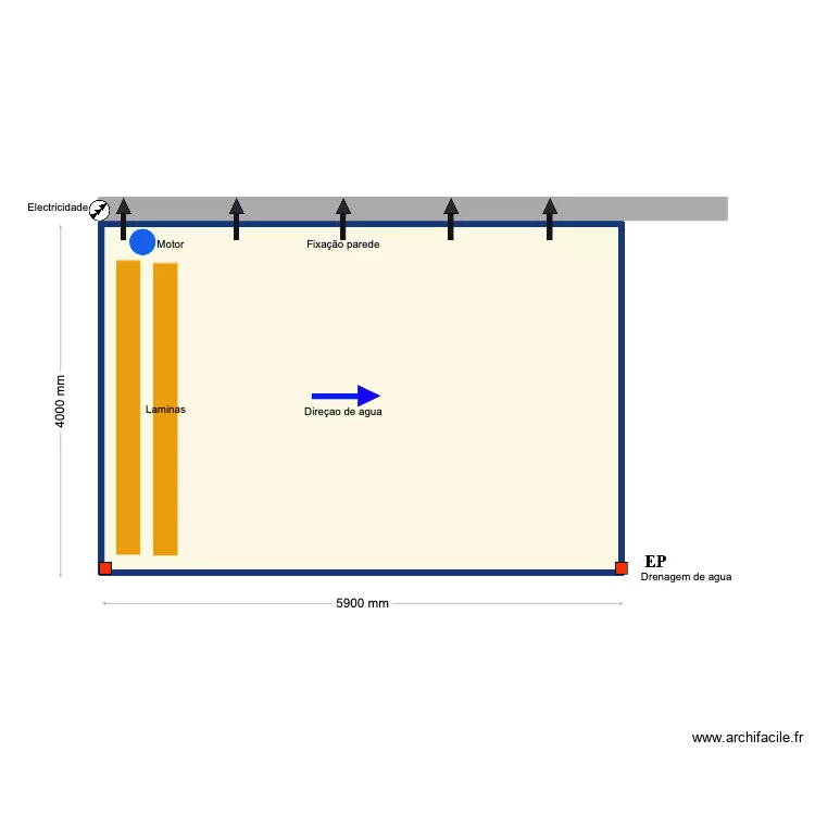 4000*5900 Sonia 1 module. Floor plan with 4000*5900 Sonia 1 module. Floor plan with