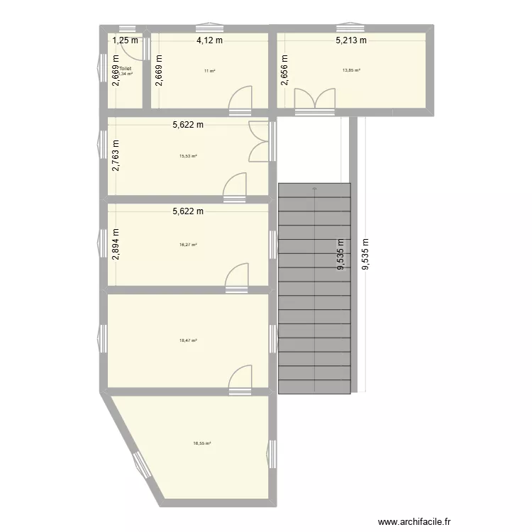 Casa da Tia (caseiro). Floor plan with 7 and 95 m² Casa da Tia (caseiro). Floor plan with 7 and 95 m²