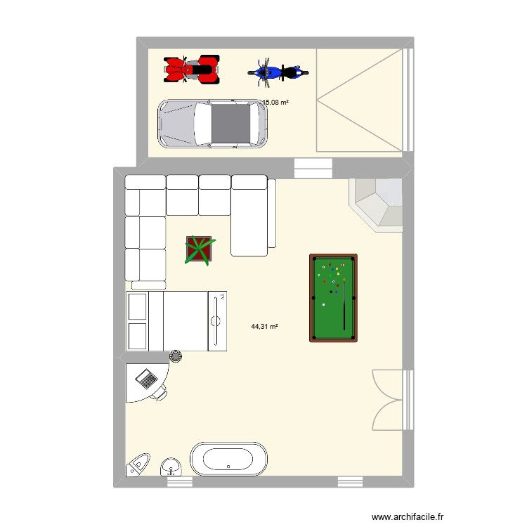 chambre. Floor plan with 0 room and 0 m2