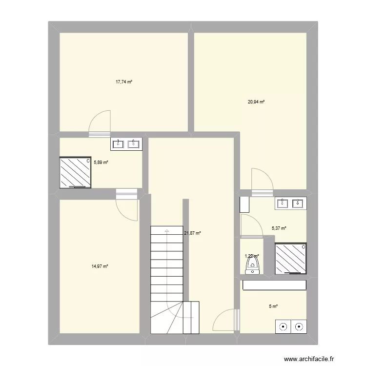 First Floor. Floor plan with 