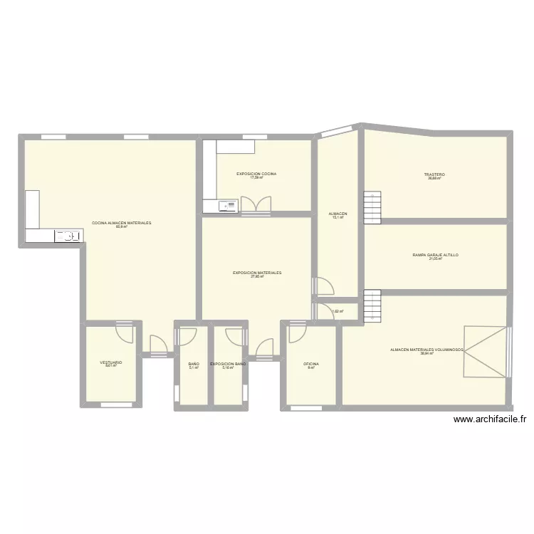 bajera zuasti. Floor plan with 12  and 238 m²