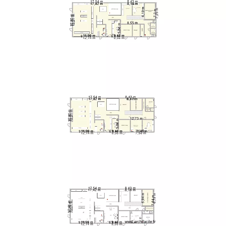 SECTOR 3. Floor plan with 17  and 780 m²
