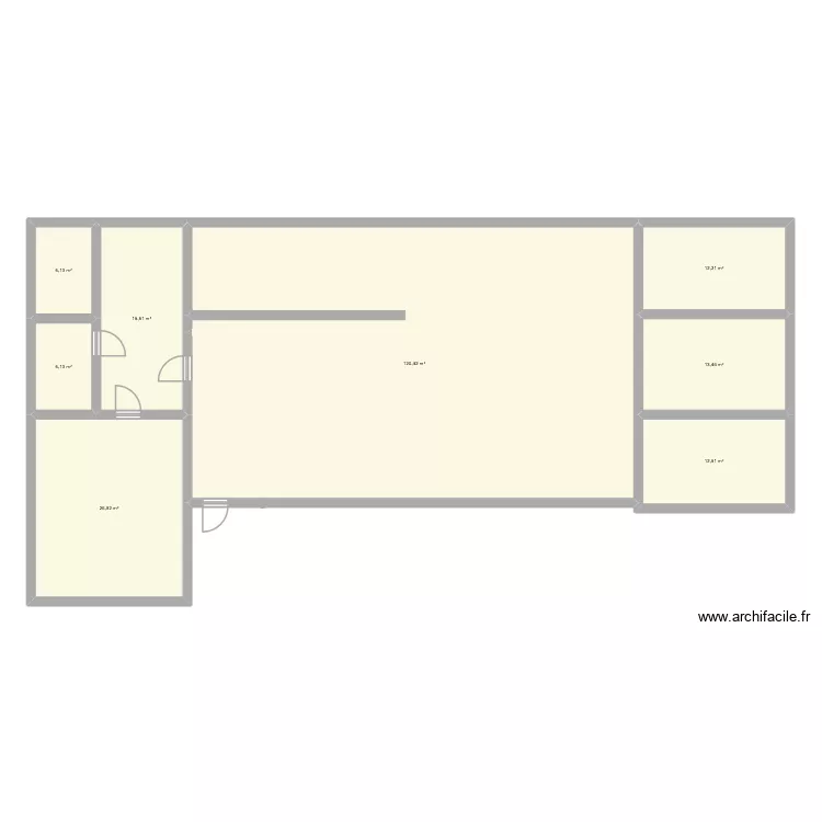 rayan ayoub. Floor plan with 8 Rooms and 211 m²