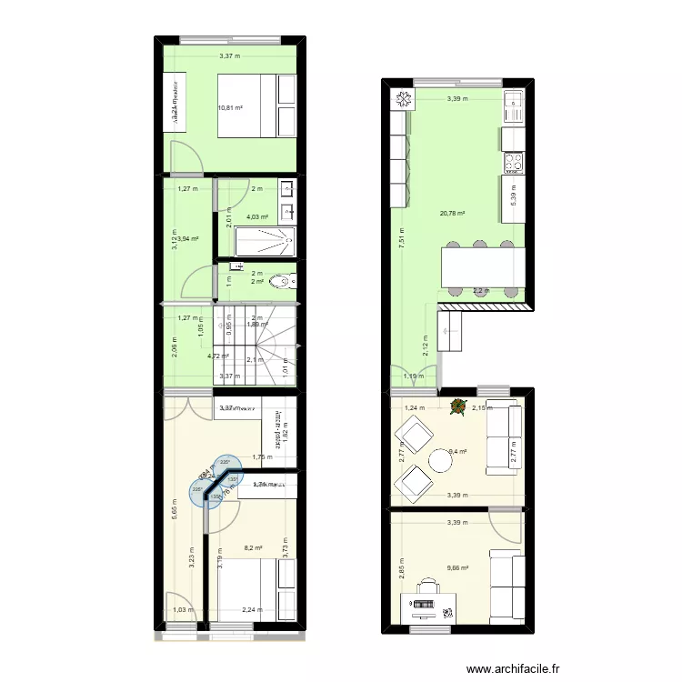 3 Ring Terrace Af2. Floor plan with 11  and 86 m²