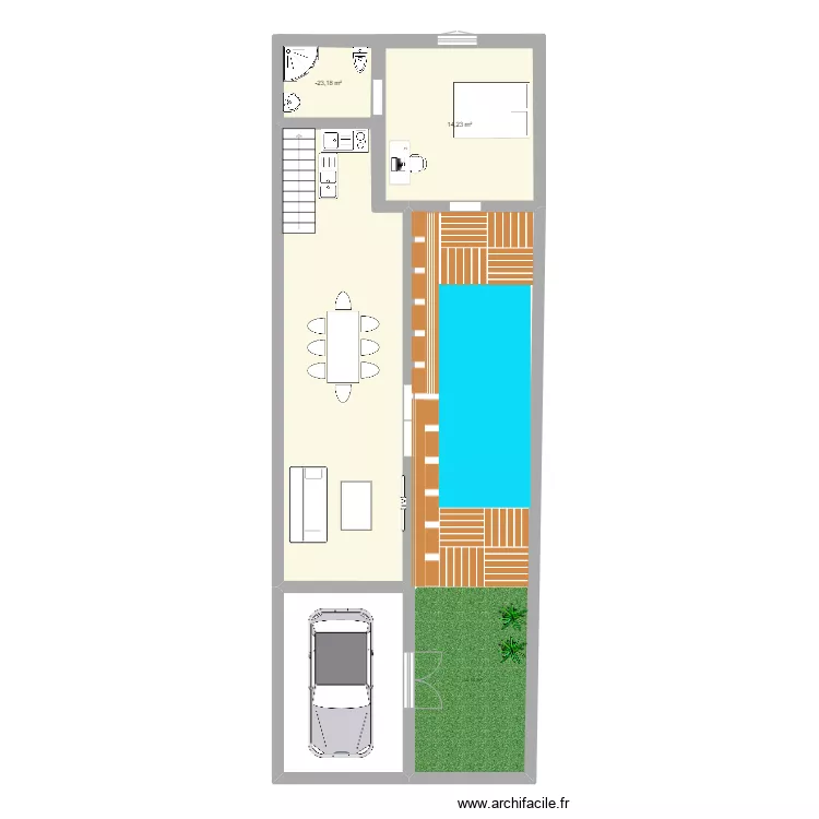 Maura's Layout Floor One. Floor plan with 