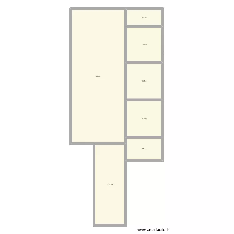 Casa. Floor plan with 7 Rooms and 183 m² Casa. Floor plan with 7 Rooms and 183 m²
