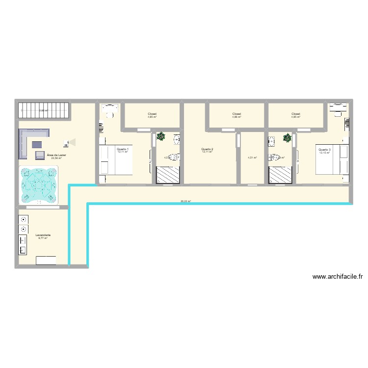 Casa andar 2. Floor plan with 0 room and 0 m2 Casa andar 2. Floor plan with 0 room and 0 m2