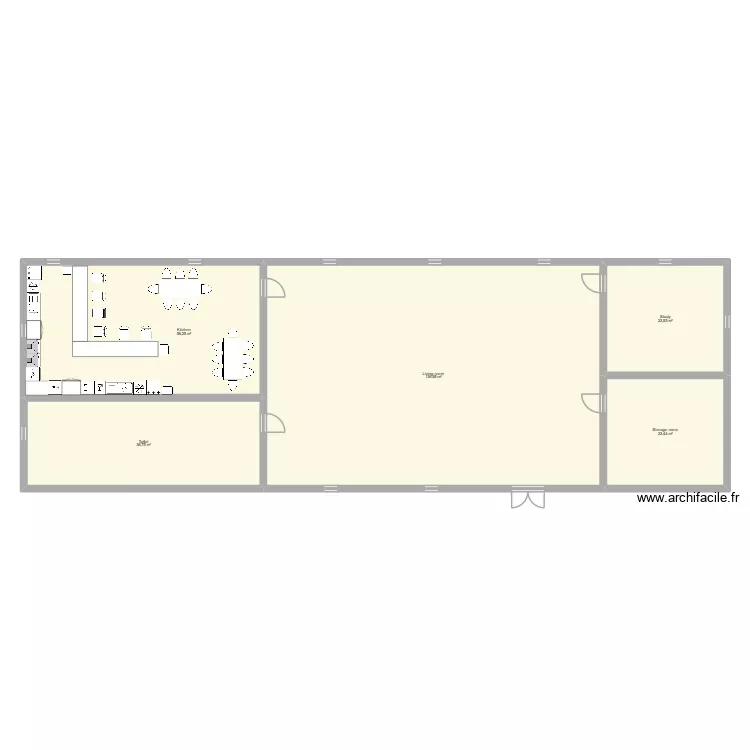 Kitchen. Floor plan with 