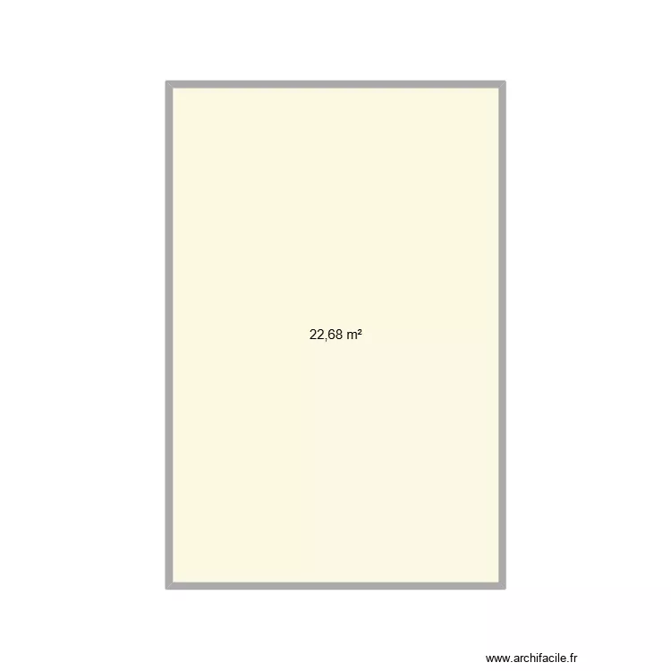 Cabaña N2. Floor plan with 1 and 23 m² Cabaña N2. Floor plan with 1 and 23 m²