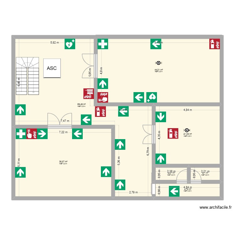 Planta 2. Floor plan with 0 room and 0 m2