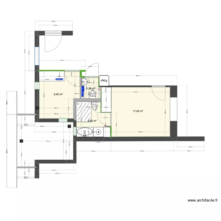 Pl6 TOM sov bad wc. Floor plan with 