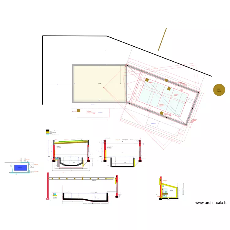 piscine béton mur brique 2024 v28b. Floor plan with piscine béton mur brique 2024 v28b. Floor plan with