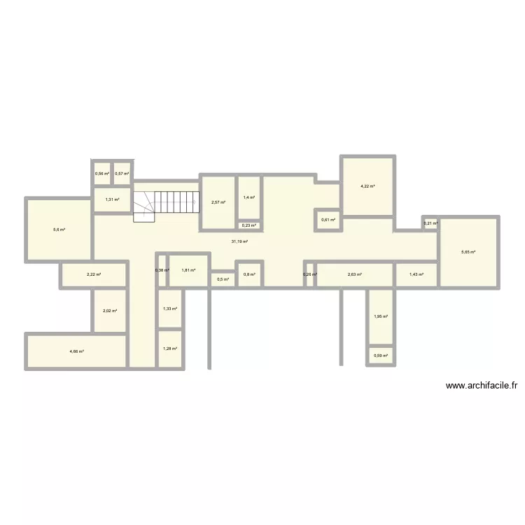 La Moraljea. Floor plan with 26 Rooms and 76 m² La Moraljea. Floor plan with 26 Rooms and 76 m²