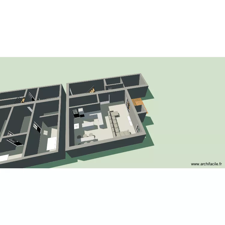 Baindt. Floor plan with 13  and 189 m²