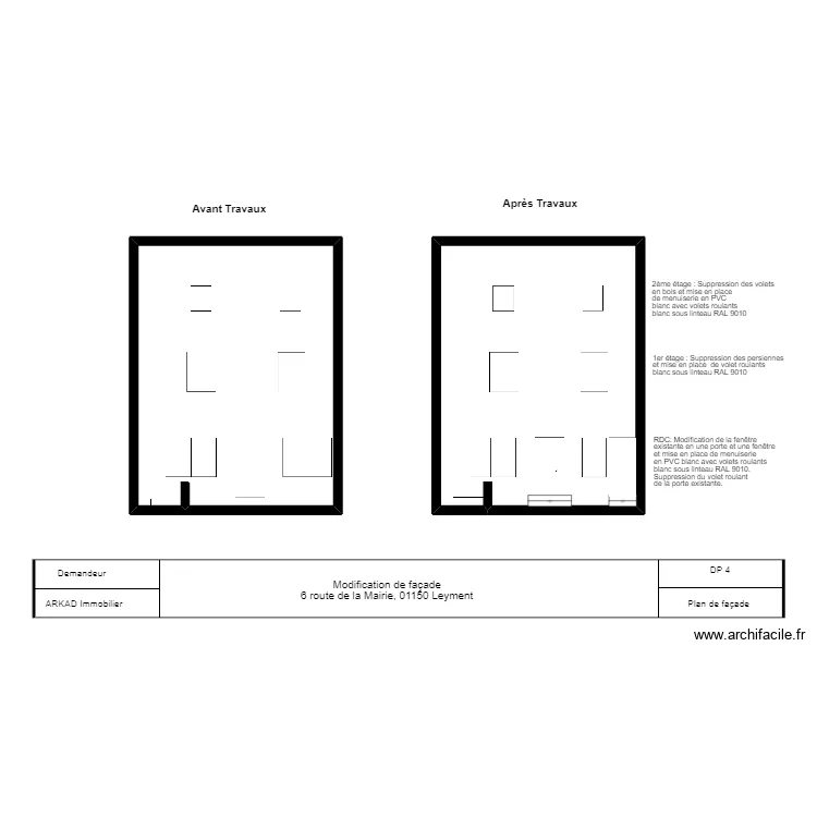 Maison Division Leyment. Floor plan with 