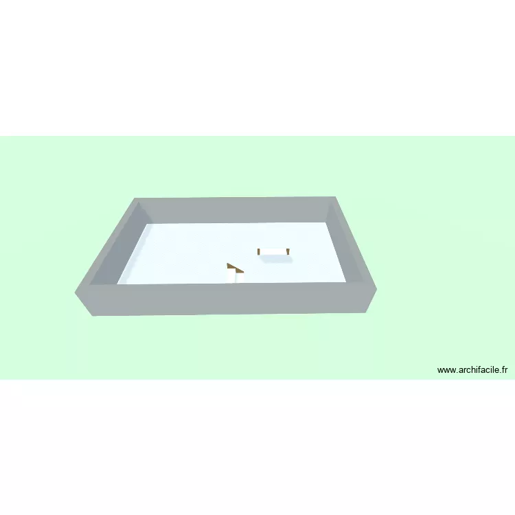 Piscina. Floor plan with 1 and 28 m² Piscina. Floor plan with 1 and 28 m²