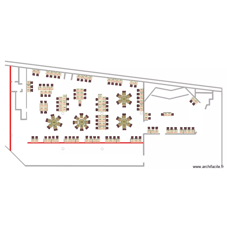 Plan phase 1. Floor plan with 