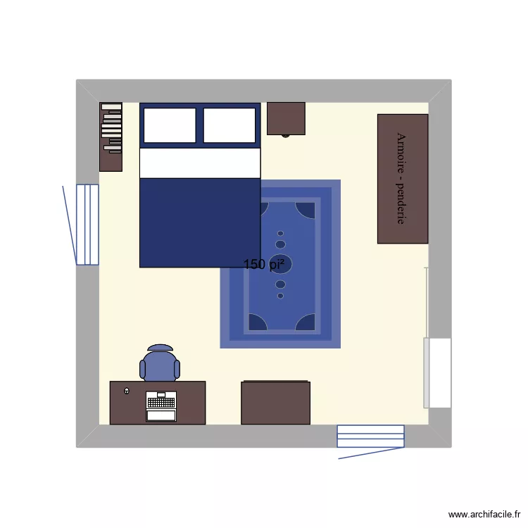 Plan test. Floor plan with 1  and 14 m²