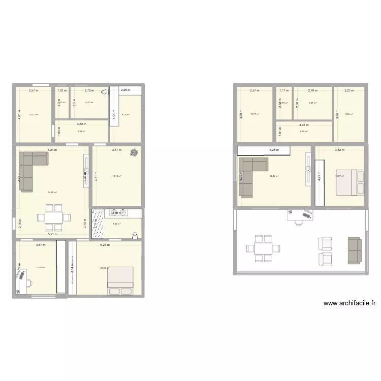 Anbau Traum. Floor plan with 17 Rooms and 197 m² Anbau Traum. Floor plan with 17 Rooms and 197 m²