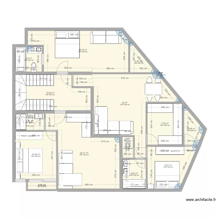 bechara 165. Floor plan with 