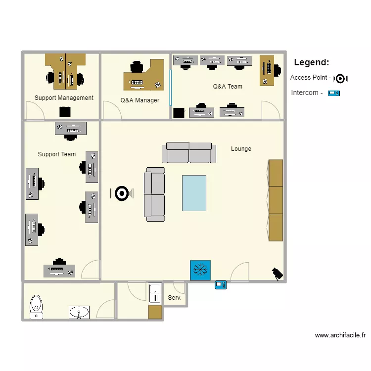 Utopia Q&A & Data team . Floor plan with 