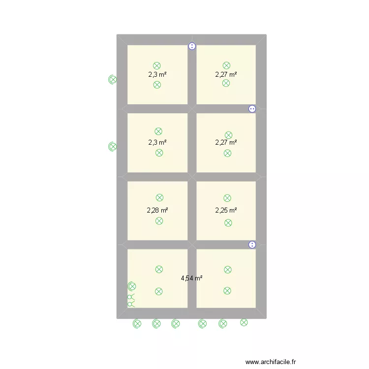 planta baja1. Floor plan with 7 Rooms and 18 m²