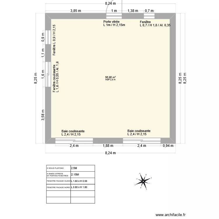 MAISON GARRAGE COUPE. Floor plan with MAISON GARRAGE COUPE. Floor plan with