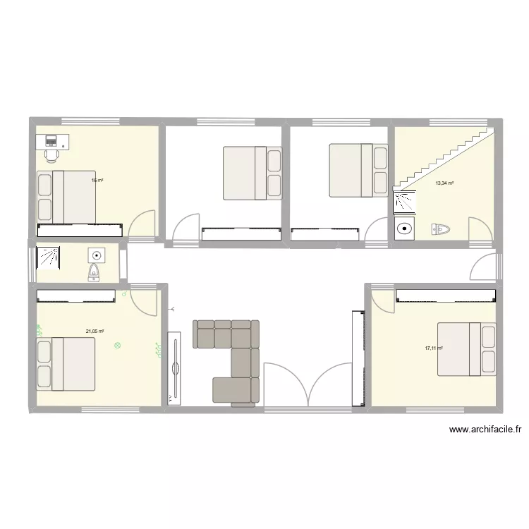 hetao. Floor plan with 4 Rooms and 67 m² hetao. Floor plan with 4 Rooms and 67 m²